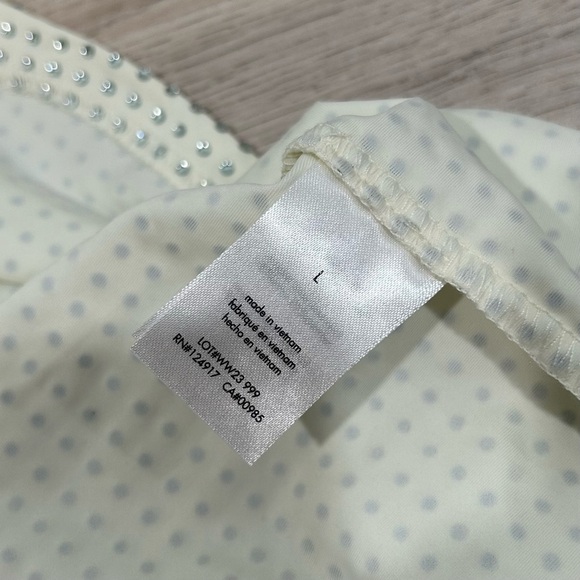 NWT WeWoreWhat Ivory Crystal Midi Skirt All-Over Rhinestone Nylon Stretch Size L - Picture 7 of 11